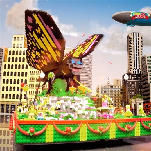 these LEGO parade floats are epic 🤩 watch #LEGOMastersFOX any time on Hulu! ✨ | LEGO Masters