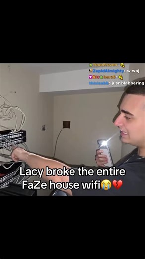Nick Fosco on Instagram: "I broke the WiFi 😂 #faze #lacy"