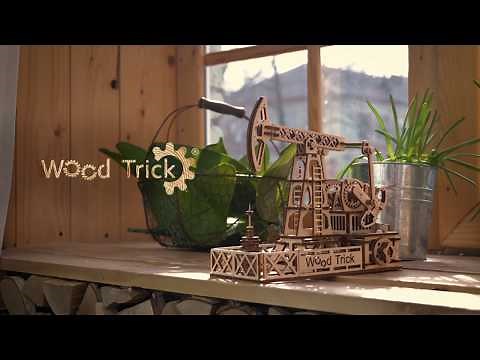 "Oil derrick" - Wood Trick wooden model kit