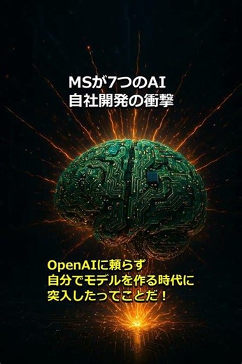 MSが7つのAI 自社開発の衝撃/海外ITニュース #Shorts #情シス #社内SE #ITニュース #MicrosoftBuild #MicrosoftAI