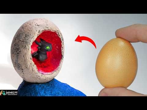 Toothless / Making Glowing Dragon EGG / Night Lamp Epoxy / RESIN ART