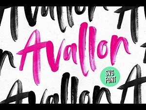 Avallon SVG Font - Install & Use