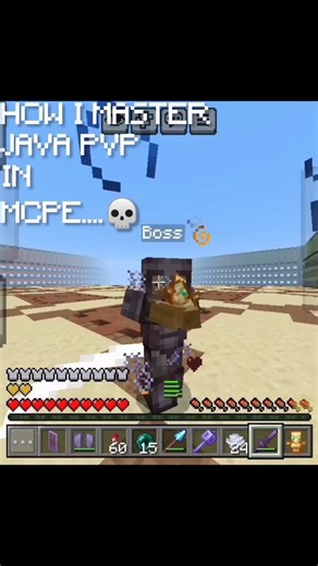HOW I MASTER JAVA PVP IN MCPE #minecraft #gaming #babyshorts