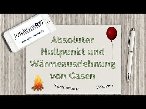 Absoluter Nullpunkt und Wärmeausdehnung von Gasen