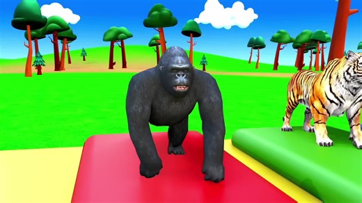 Funny 3D Animation of Running Animals