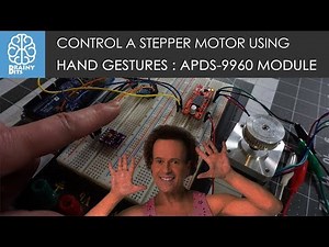 Control a Stepper Motor with Hand Gestures! APDS-9960 Module - Tutorial