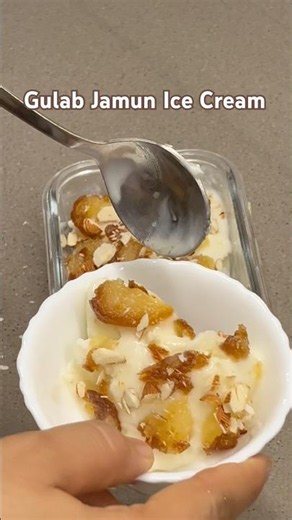 ❤️ Best Indian Fusion Dessert You Must Try! #recipe #shortsfeed #dessert #gulabjamunicecream