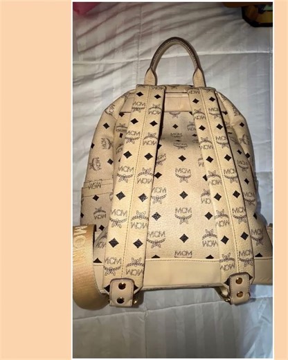 MCM Light Brown Backpack BACK TO SCHOOL.