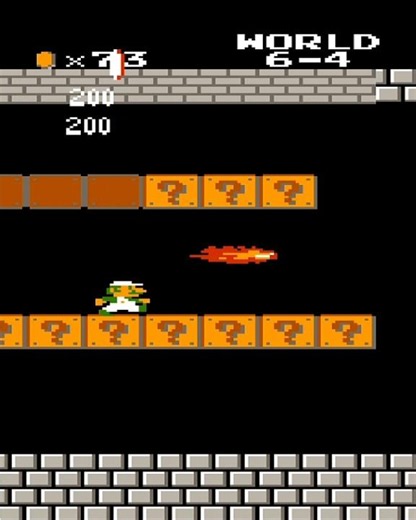 Super Mario Bros Luigi Rescue World 6-4 Castle Walkthrough #games #mario