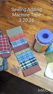 Sewing Adding Machine Tape, 3.20.26