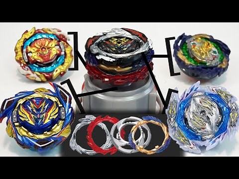 PERFECT GEAR BELIAL [V, S, L, F Gear] VS 4 LEGENDARY BLADERS | Valkyrie, Spriggan, Longinus & Fafnir