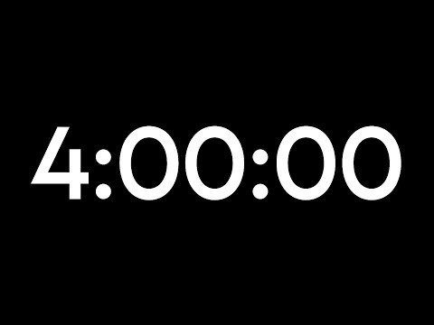 4 Hours Countdown Timer 🔔 | Perfect for Study, Exam & Workout