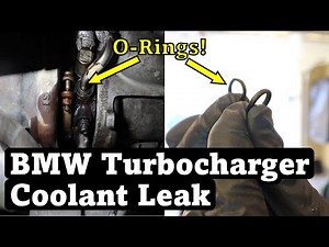 BMW 328i F30 Turbocharger Coolant Leak Repair | Betty Sprung a Leak!