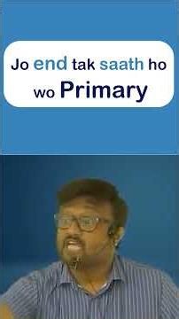 Primary and secondary material