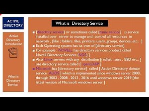 01 Active Directory Introduction
