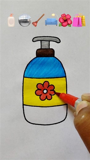 🧴🪩🪠🛋🌺🛍Satisfying creative drawing #draw #colors #brush #video #art #creative #youtube #shorts #viral