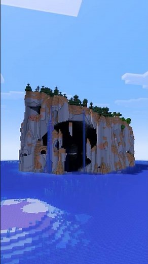 Minecraft Cliff Island Seed With A Cave!