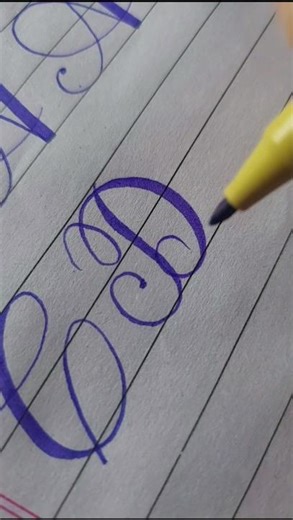 How to write letter D in calligraphy