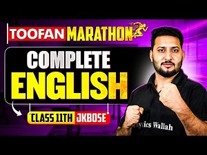 JKBOSE Class 11th | Complete English🔥 (Theory + CYQ's) | TOOFAN Marathon 🌪