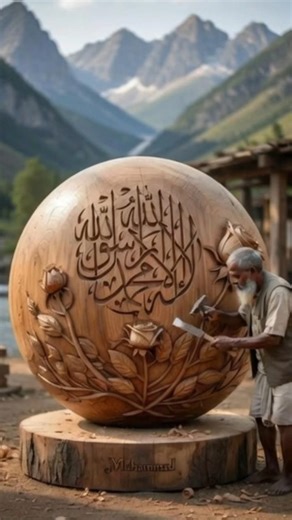 La Ilaha Illallah Muhammadur Rasulullah ﷺ | Most Beautiful Islamic Calligraphy on Wood