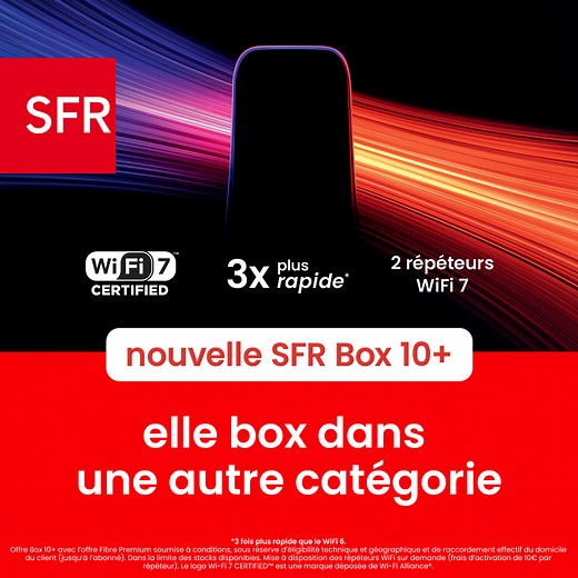 La nouvelle SFR Box 10 avec WiFi 7 : rapidité, stabilité et performance pour toute la maison 📶 | SFR