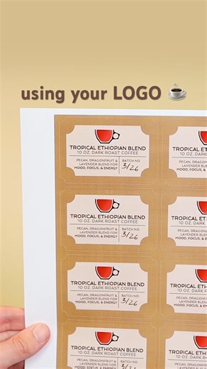 How to Add Your Logo to Product Labels (design a coffee label with us part 2)