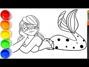 How to draw and Color Miraculous Ladybug Drawing, Painting and Coloring For Children