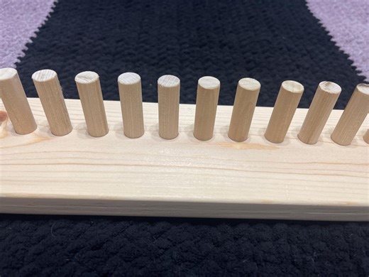 Smaller Yarn Blanket Loom Handcrafted Solid Wood Crochet Beginner-friendly Knitting Loom With 1/2" Pegs Smaller Chunky Yarn #5 & #6 - Etsy