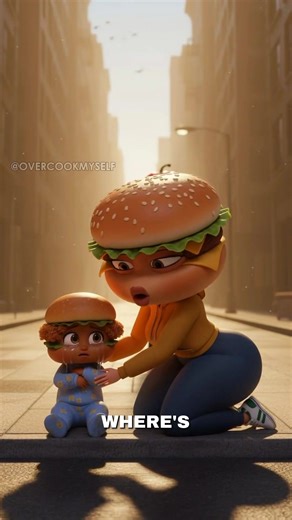 Hamburger ho, Drumstick and Chicken Sandwich Talking food, AI video, Cheating #aistory #animation #usfastfood #americanhumor #sadstory