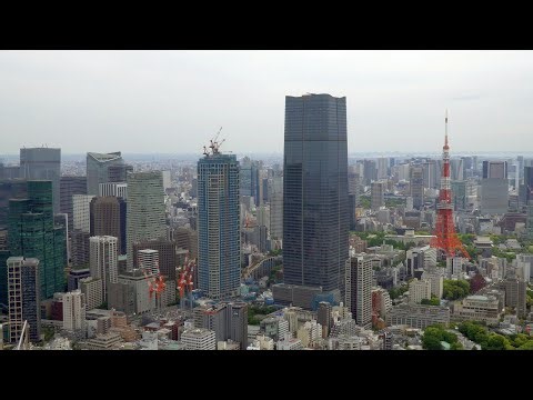 【麻布台ヒルズ】(Azabudai Hills) 完成時高さ日本一325mの超高層ビルの建設状況（2023年4月24日）