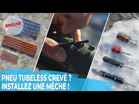 Tuto mécanique : Réparer un pneu tubeless avec des mèches
