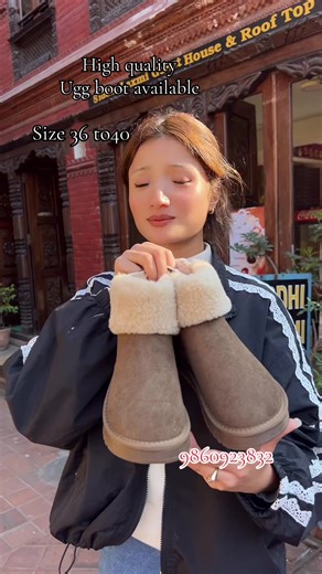 High quality Ugg boot available on affordable price#dmusininstagramfororder💌 #deliveryallovernepal🇳🇵 #fypage #goviral #keeplovingkeepsupporting @💐 @❤️ @Skyna collection @💋❤️‍🩹