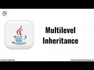 Multilevel Inheritance in Java | Java Tutorial For Beginners | Inheritance Example in Java