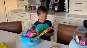 Kids found their Easter Egg baskets this morning!! | Smiley Morning Show