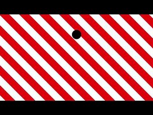 Ball Moving Vertically Over Diagonal Optokinetic Stripes