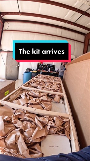 Building an airplane from a kit - Part 4! The kit finally arrives… let’s do this! #avgeek #aviation #pilotsoftiktok #airplane #generalaviation #bushplane #eaa #experimentalaircraft #fyp #foryou #diy #wairworthy