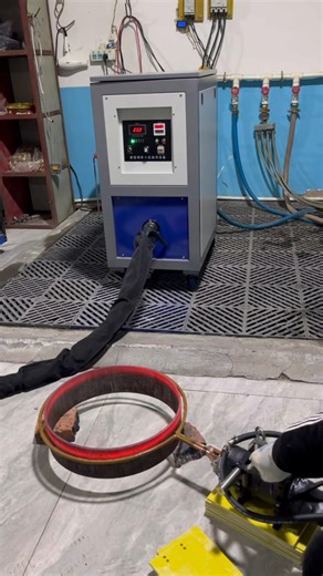 Handheld Ultra-audio Frequency 65kW Large-scale Round Pipe Heating #heater #induction