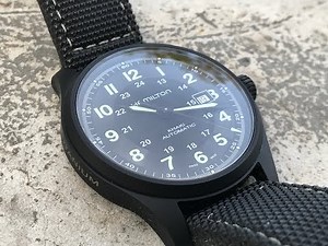 Hamilton Titanium H70575733 Khaki Field black pvd