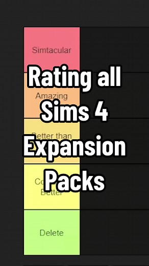 Ranking Sims 4 Expansion Packs | Tier List Revealed