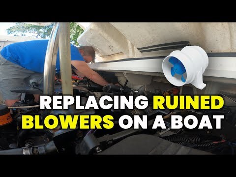 Replacing Ruined Bilge Blowers on a boat