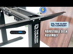 The sleep company height adjustable desk assembly process | Best Height Adjustable Table in India