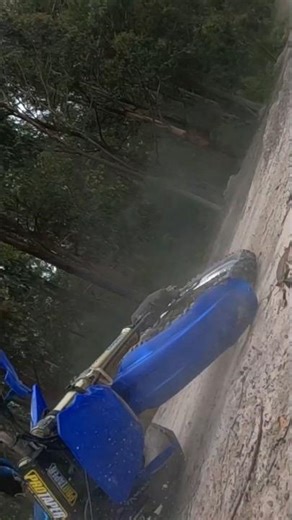 Cleared Ruts...then Slowest Crash Ever 😆 #enduro #dirtbike #ride #fail #motovlog #track #crash
