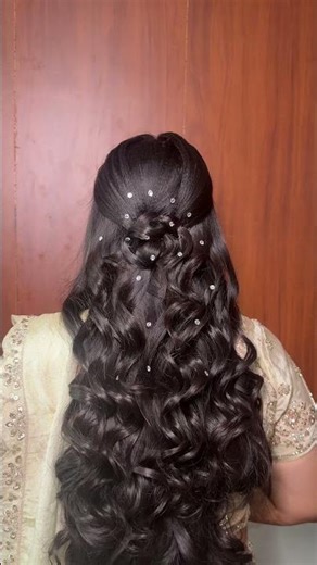 Engagement bride hairstyle
