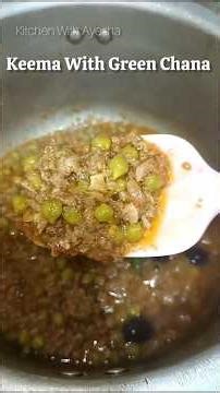 Keema With Green Chana Recipe