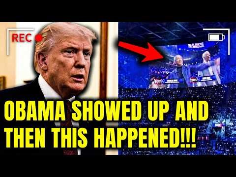 Trump LOSES IT as Obama GETS STANDING OVATION