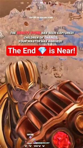 Thanos is Back. The End 💎 is Near! #fortnite #gaming #trending