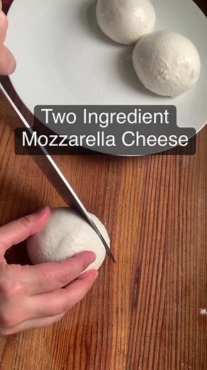 Two Ingredient Mozzarella Cheese Recipe | Simple Homemade Cheese