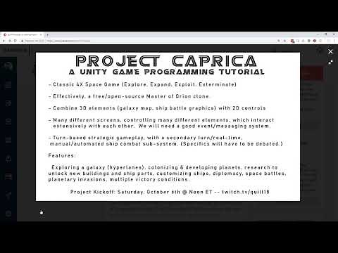 Introducing: PROJECT CAPRICA - A 4X Space Strategy Game Tutorial in Unity