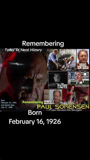 Remembering Paul Sorensen, born February 16, 1926 and passed away July 17, 2008.