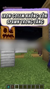 Iron Golem sẽ không còn spawn trong làng #gaming #minecraftbuilds #minecraft #MinecraftCommunity | SC88 Creeper Màu Hồng